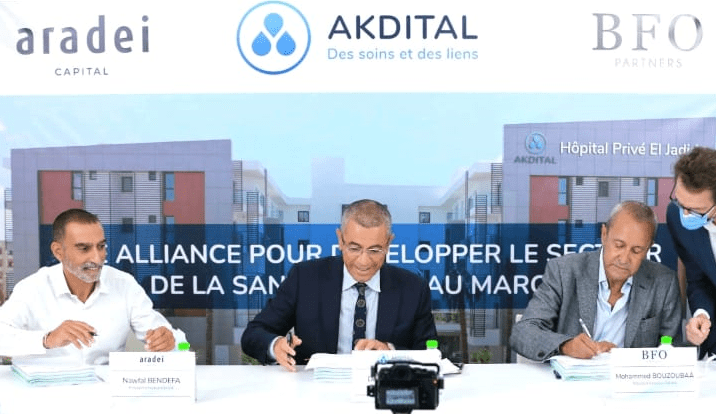 aradei capital, aktidal immo, bfo partners, morocco mergers and acquisitions