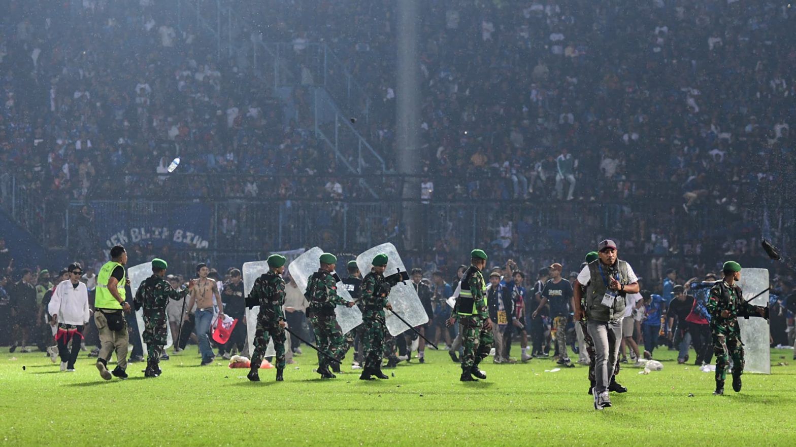 Indonesia Riot in football field