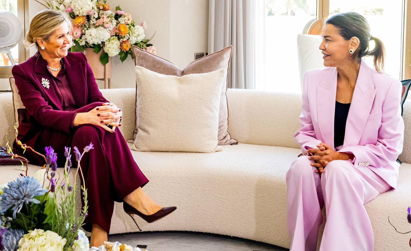 HRH Princess Lalla Meryem Receives HM Queen of Netherlands, in Her Capacity as UNSGSA