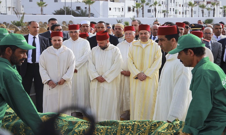 HRH Prince Moulay Rachid Attends Funeral of Late Khalid Naciri