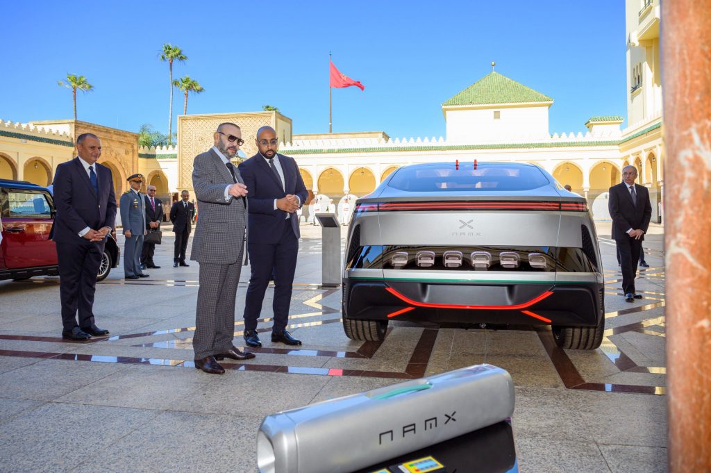 Presentation to HM Majesty King Mohammed VI of First Moroccan Car Brand, Prototype of Hydrogen Vehicle Developed at Moroccan Initiative