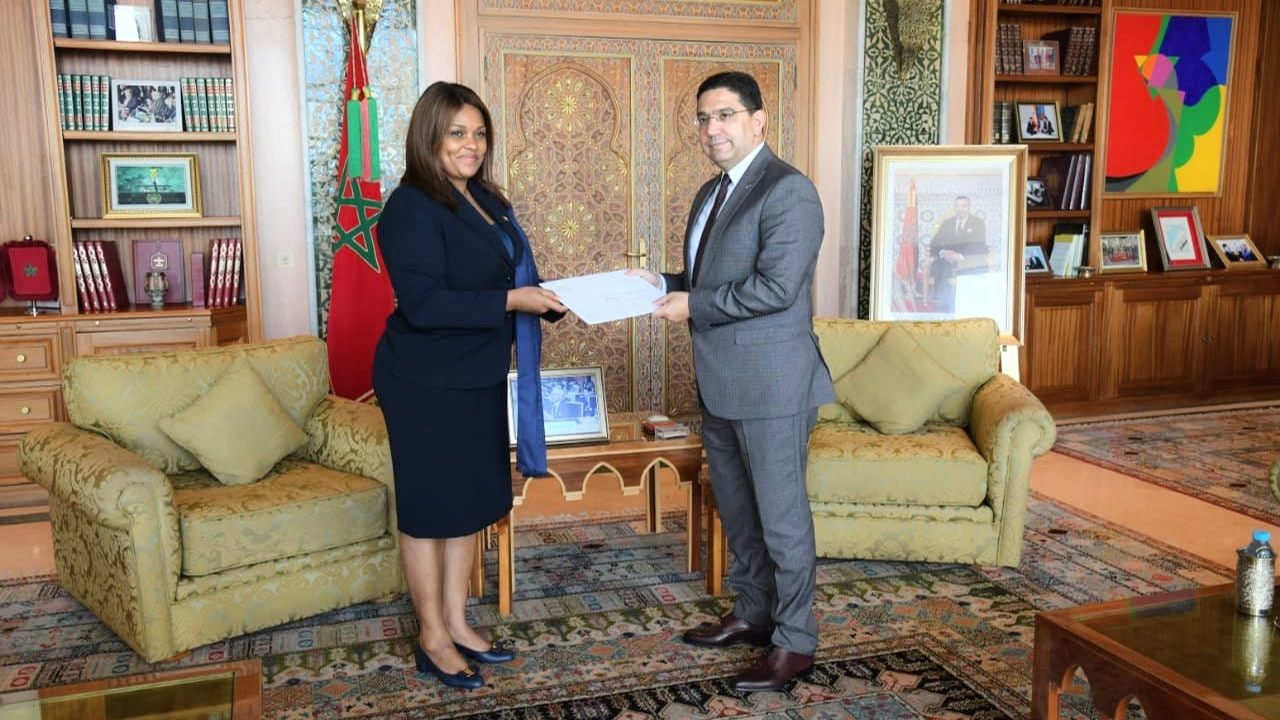 FM Nasser Bourita Receives Bissau-Guinean Minister of State of Guinea-Bissau, Bearer of a Written Message from Guinea-Bissau's President to HM King Mohammed VI