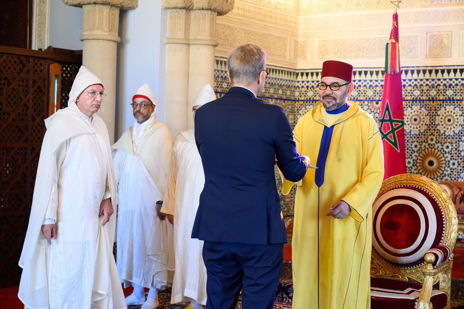 His Majesty King Mohammed VI Receives Several Foreign Ambassadors