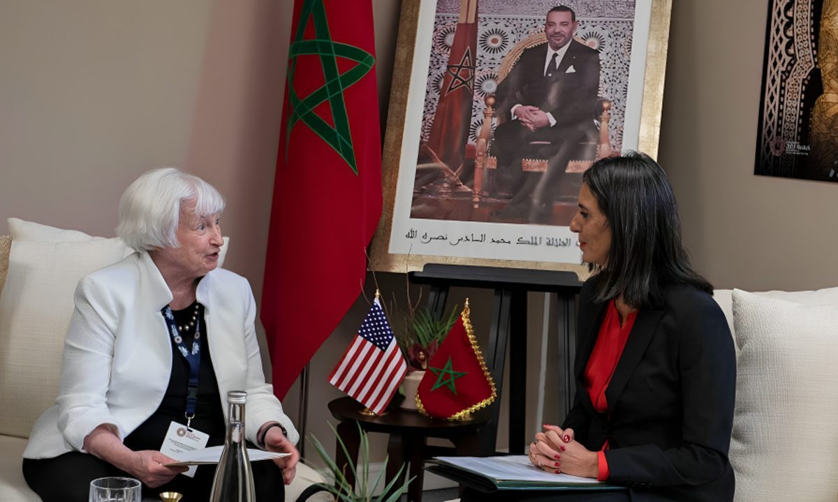 World Bank-IMF Annual Meetings: M. Nadia Fettah Holds Talks with US Secretary of Treasury