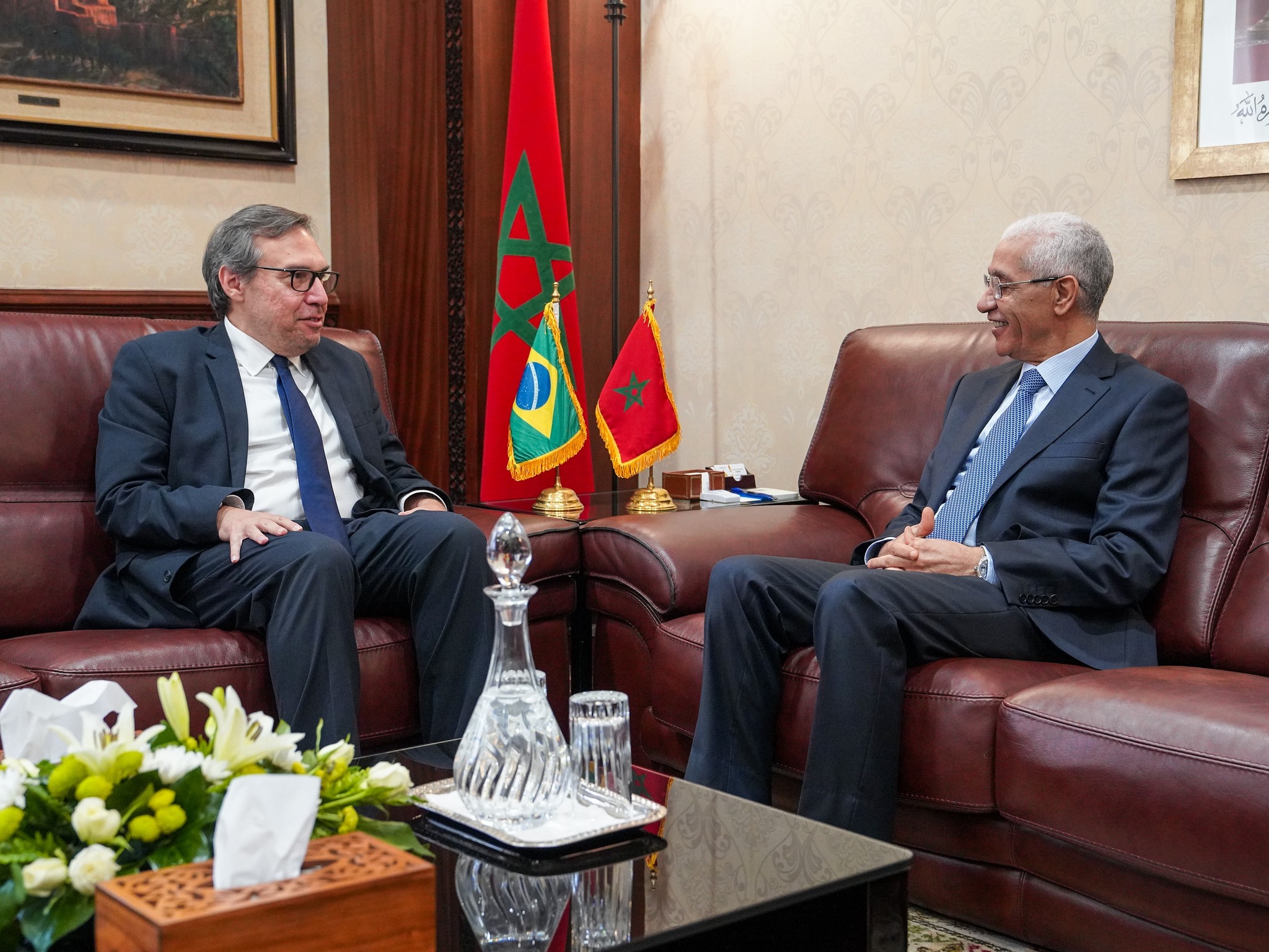 Lower House Speaker Holds Talks with Brazilian Ambassador to Morocco