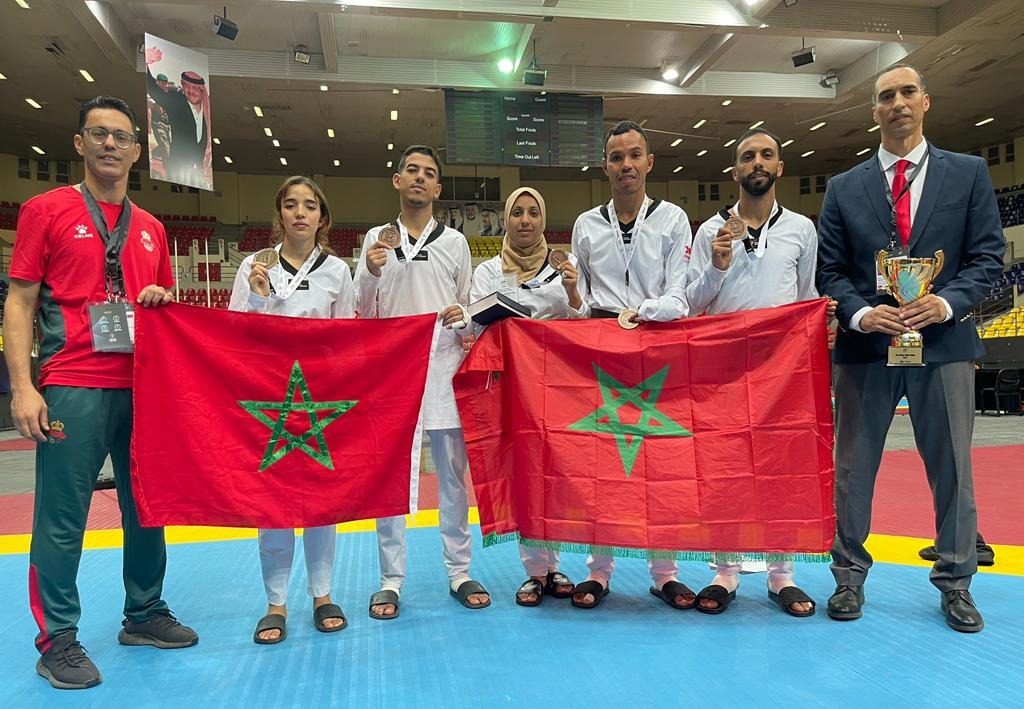 Moroccan Para-Taekwondo Selection Stands Out at WT President's Cup in Jordan