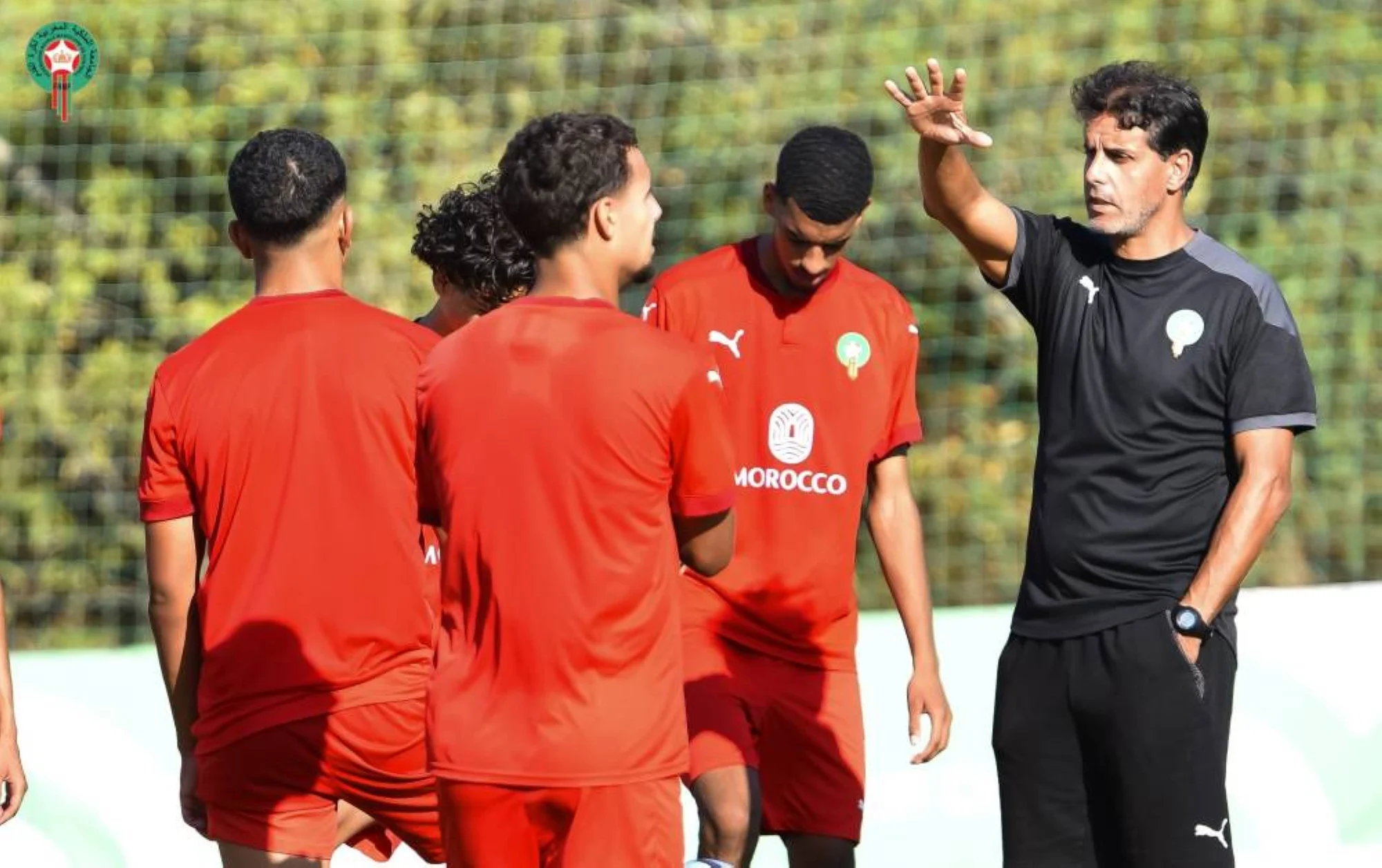 The Moroccan national U-17 football selection