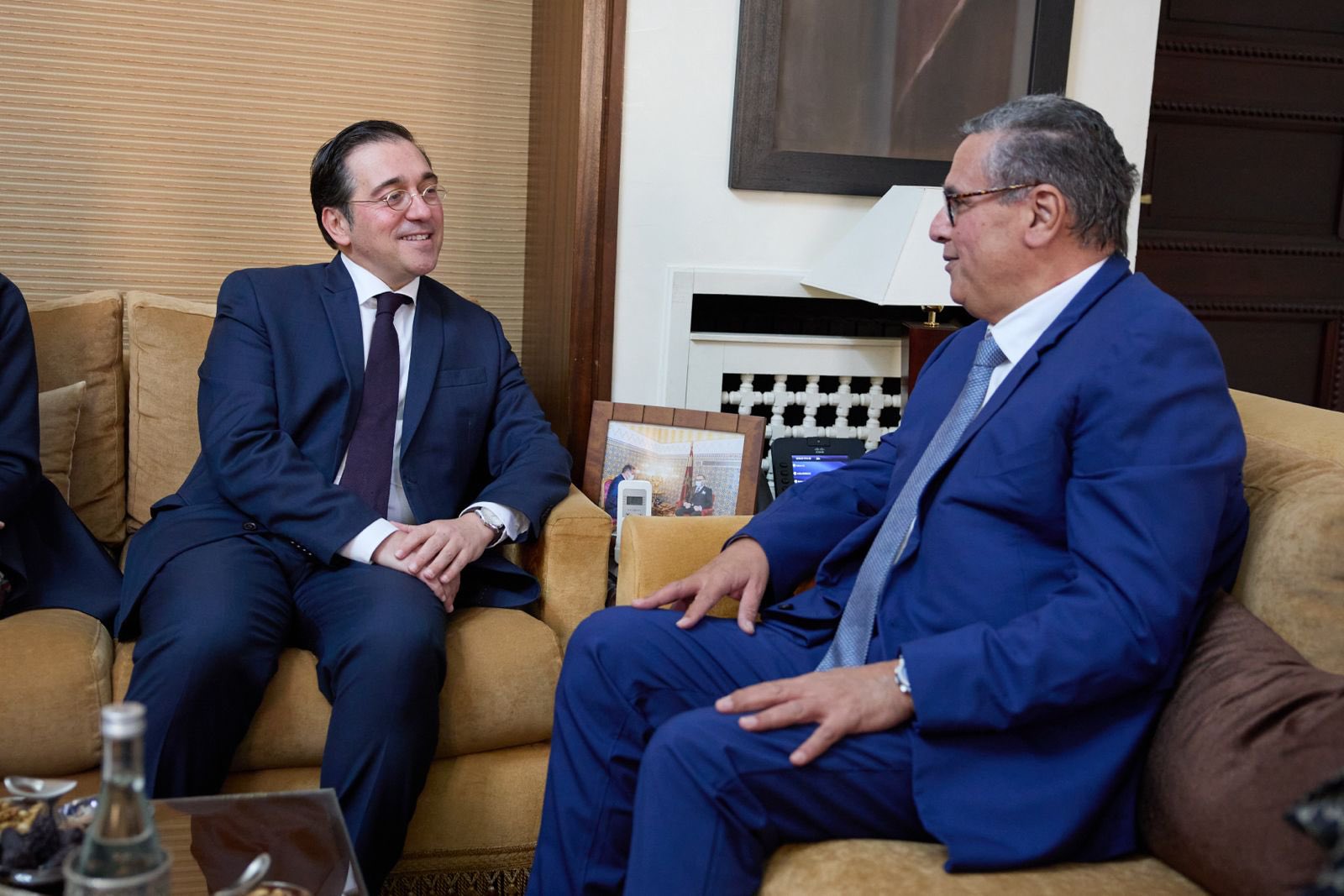 HoG Aziz Akhannouch Holds Talks with Spanish FM on Ways of Streghtening Bilateral Cooperation