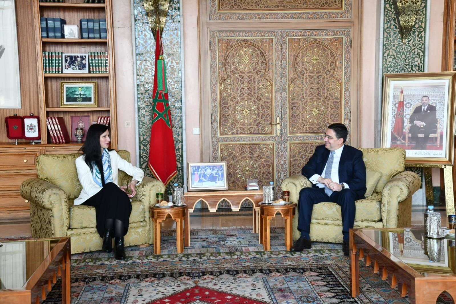 FM Nasser Bourita with his Bulgarian counterpart Mariya Gabriel