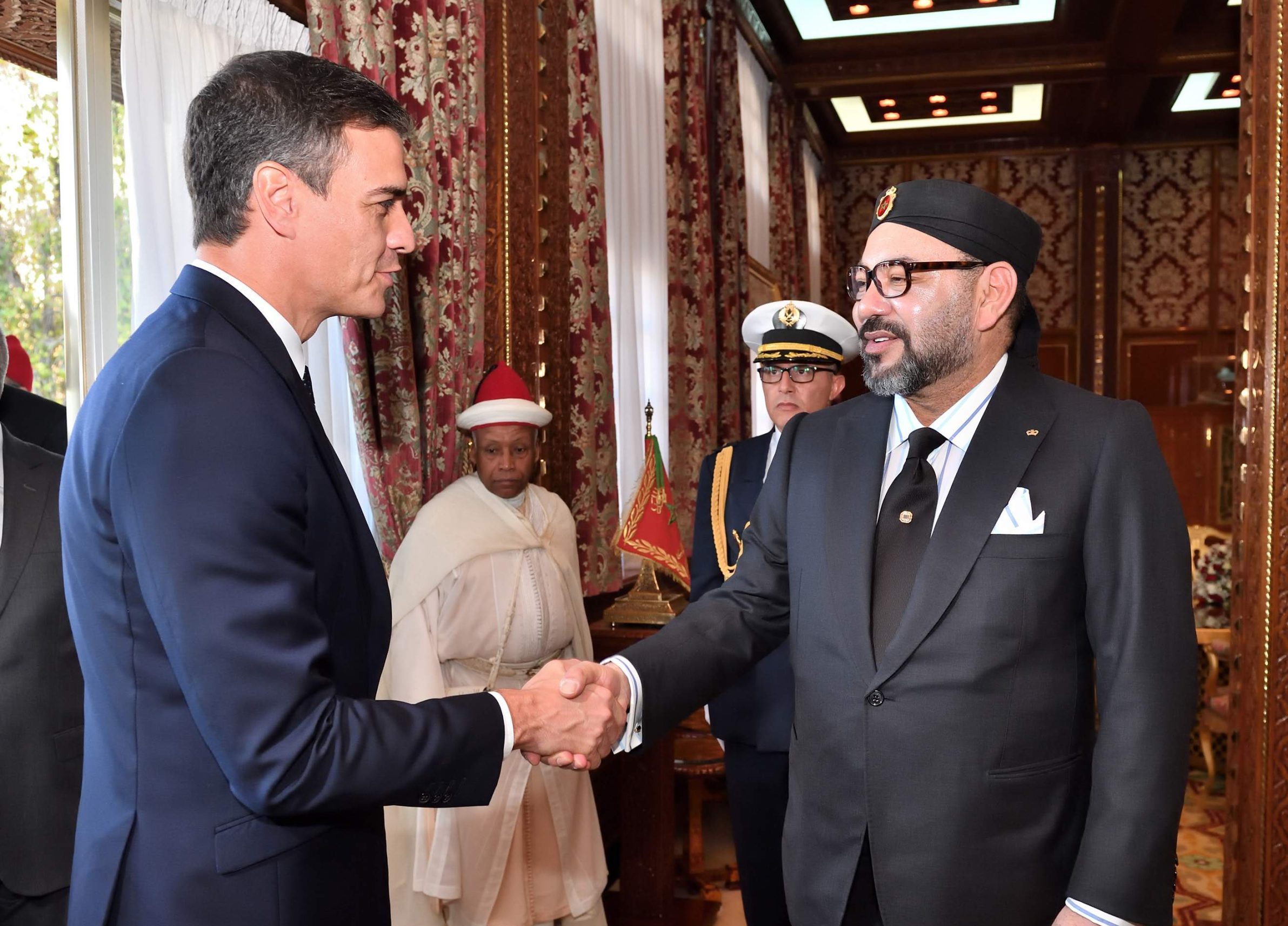 HM King Mohammed VI, Spanish PM Pedro Sanchez