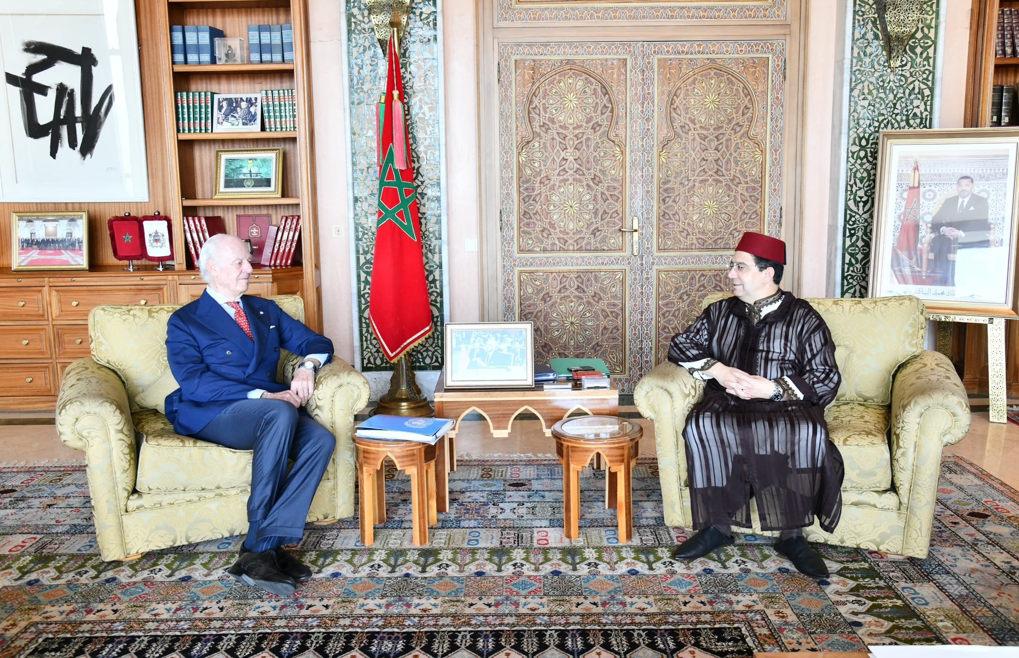 FM Nasser Bourita Holds Talks With UNSG Personal Envoy for Moroccan Sahara