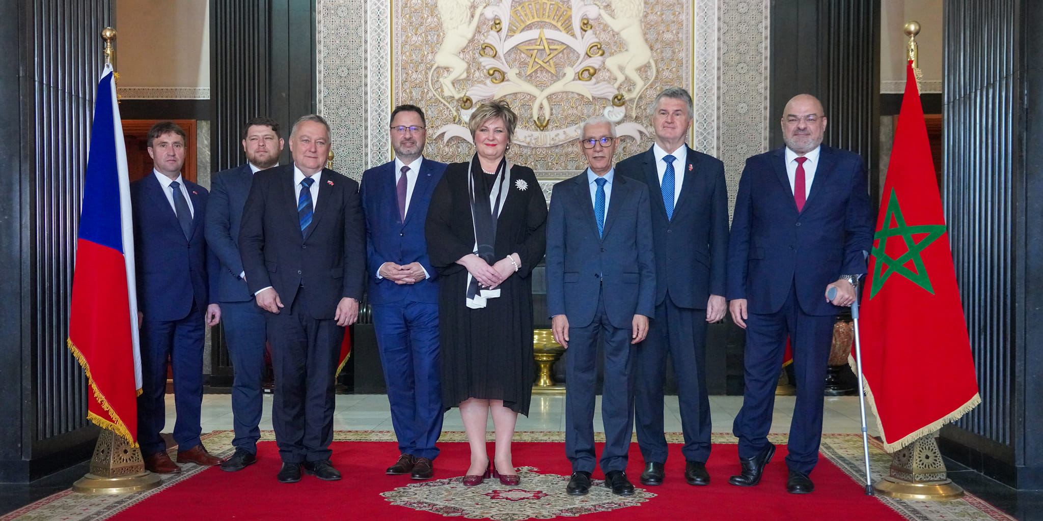 Lower House Speaker Rachid Talbi Alami holds talks with the first Deputy Speaker of the Chamber of Deputies of the Czech Republic, Vera Kovarova