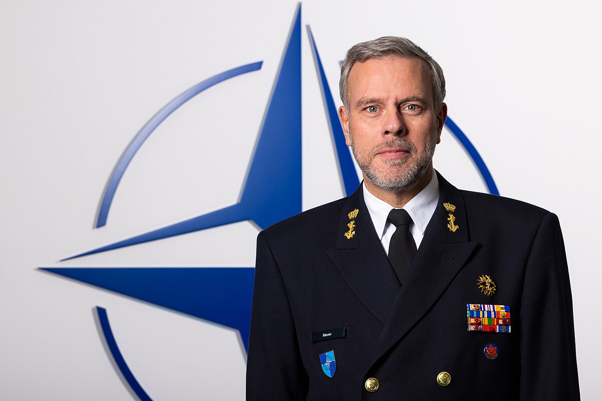 The Chair of the NATO Military Committee Rob Bauer