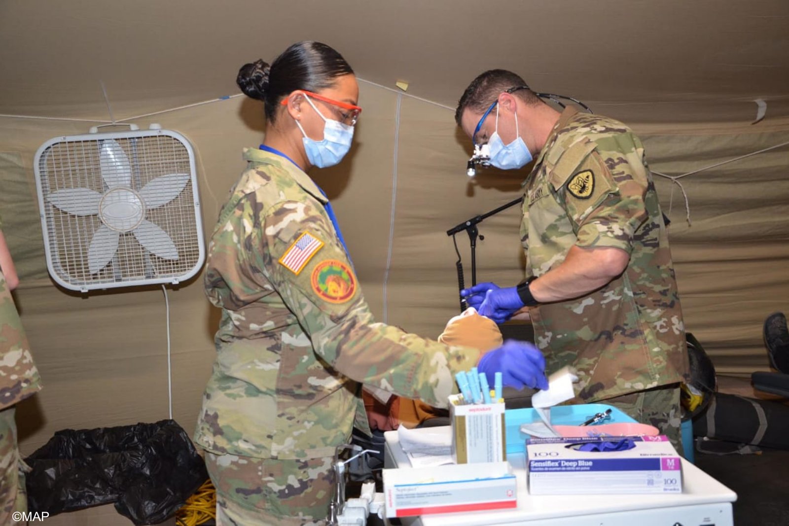 Field hospital in Tata on the sidelines of the 2024 African Lion exercise