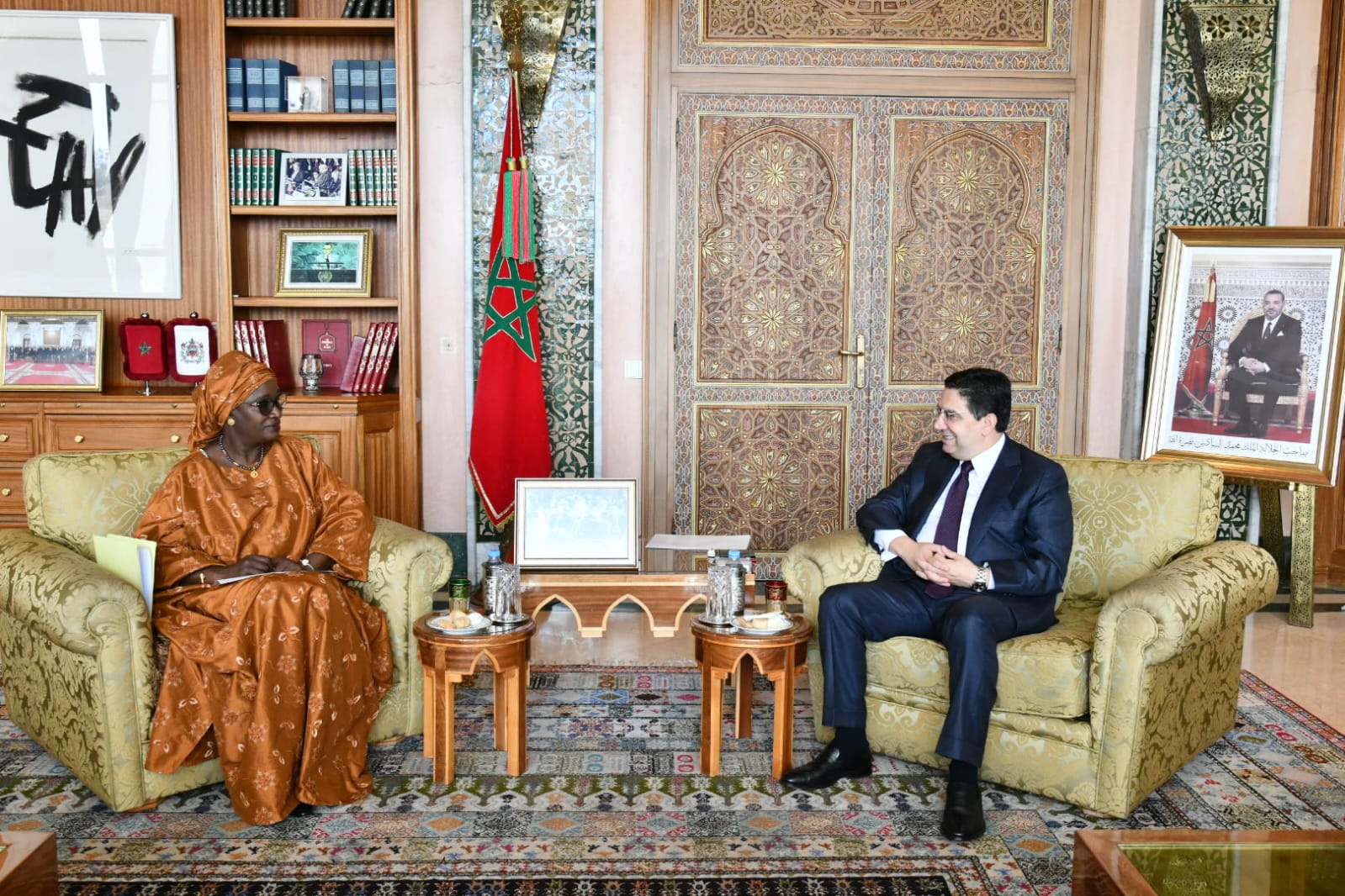 MFA Nasser Bourita receives the Minister of African Integration and Foreign Affairs of the Republic of Senegal, Yassine Fall