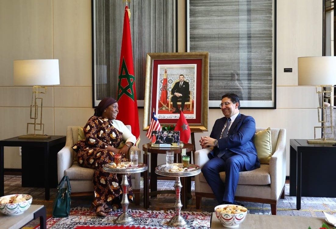 FM Nasser Bourita holds talks with his Liberian counterpart Sara Beysolow Nyanti